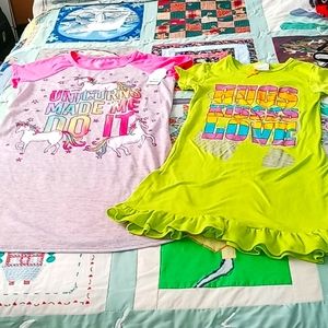 Bundle of Two,Cute, Big Girls, Size 10/12, Nightgowns
